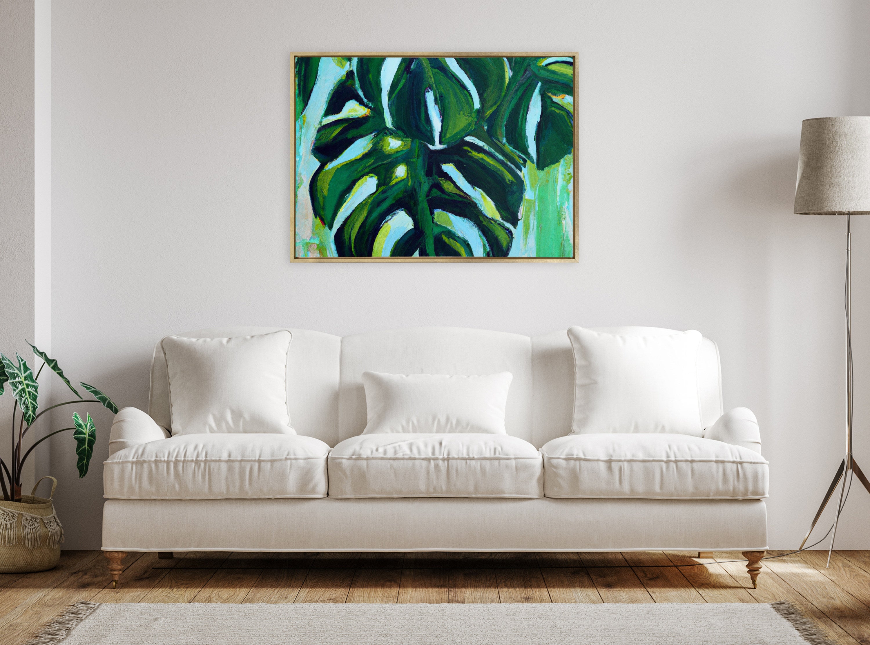 Sylvie Blank Framed Canvas 28x38