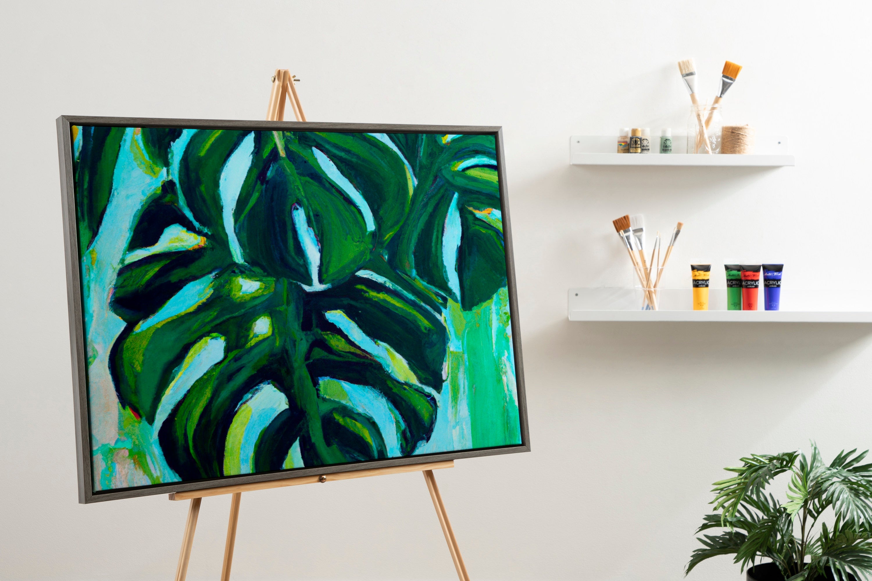 Sylvie Blank Framed Canvas 28x38