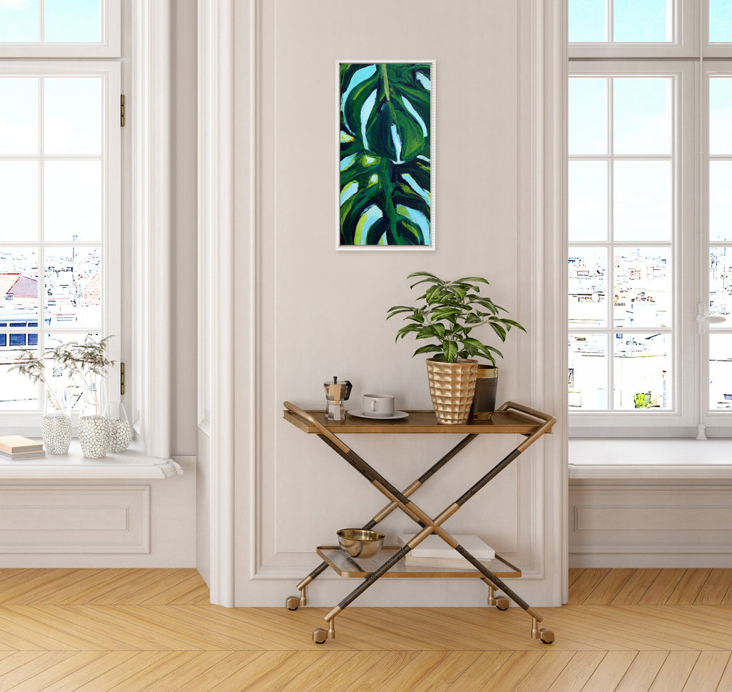 Sylvie Blank Framed Canvas 14x26